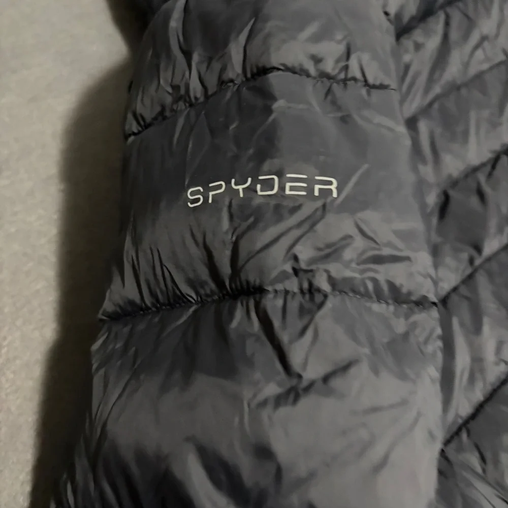 Spyder Puffer Parka Jacket Boy Girl M 10-12 Black Pink Hood Long Warm Ski Snow